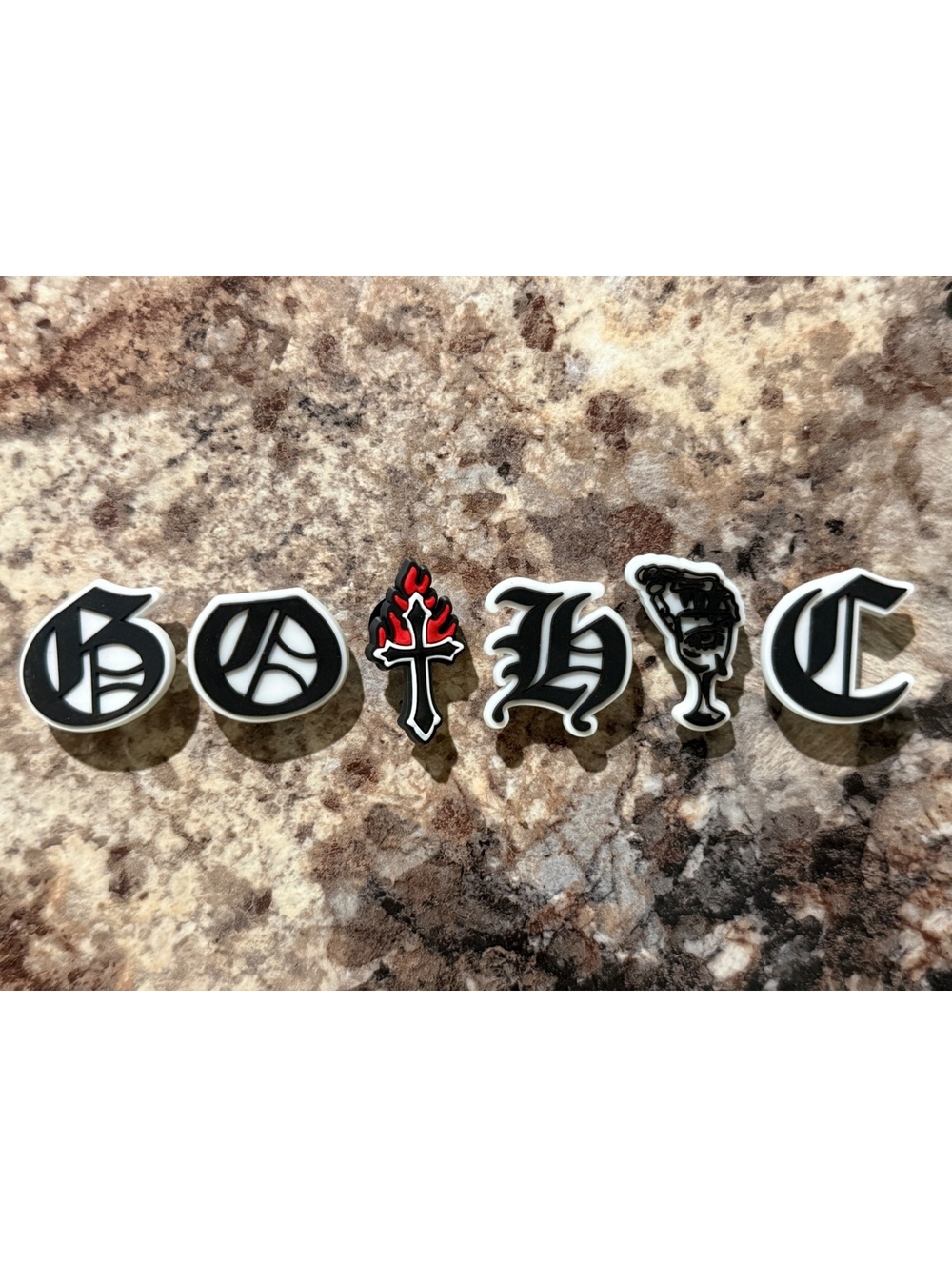 Gothic Style Shoe Charms Set